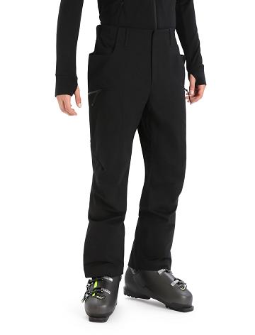 Pánské Kalhoty Icebreaker Shell+™ Merino Černé | CZ 1834AHKP